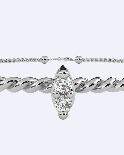 Minimal Diamond Bracelet Muse