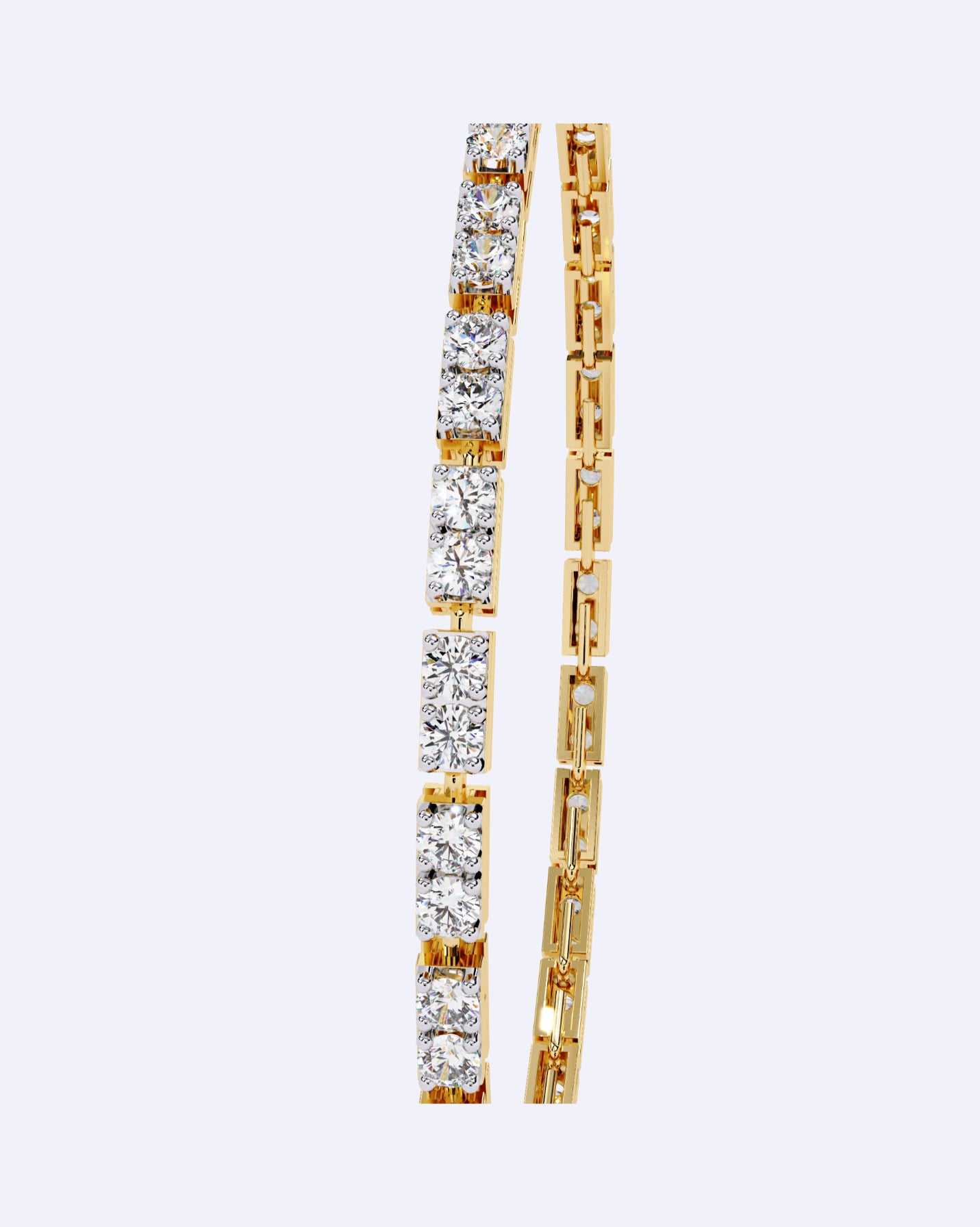 Parallel Brilliance Diamond Bracelet