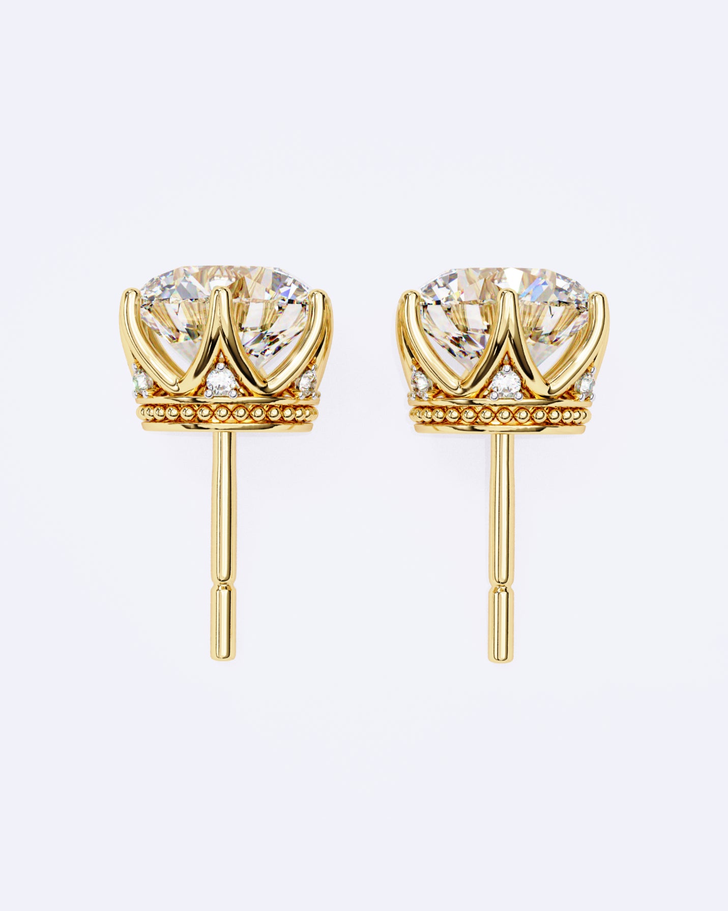 Royal Crown Diamond Studs