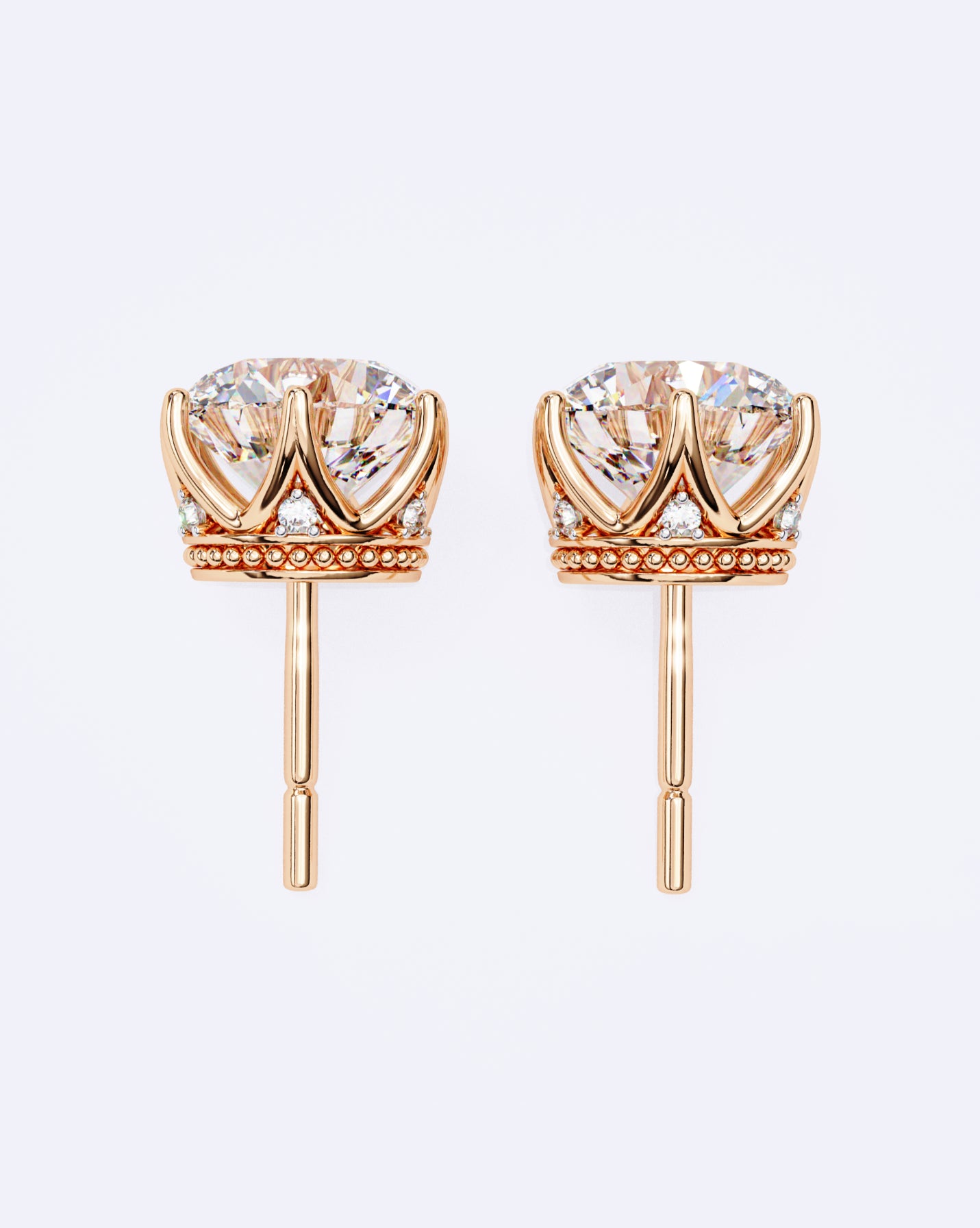 Royal Crown Diamond Studs