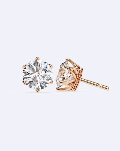 Royal Crown Diamond Studs
