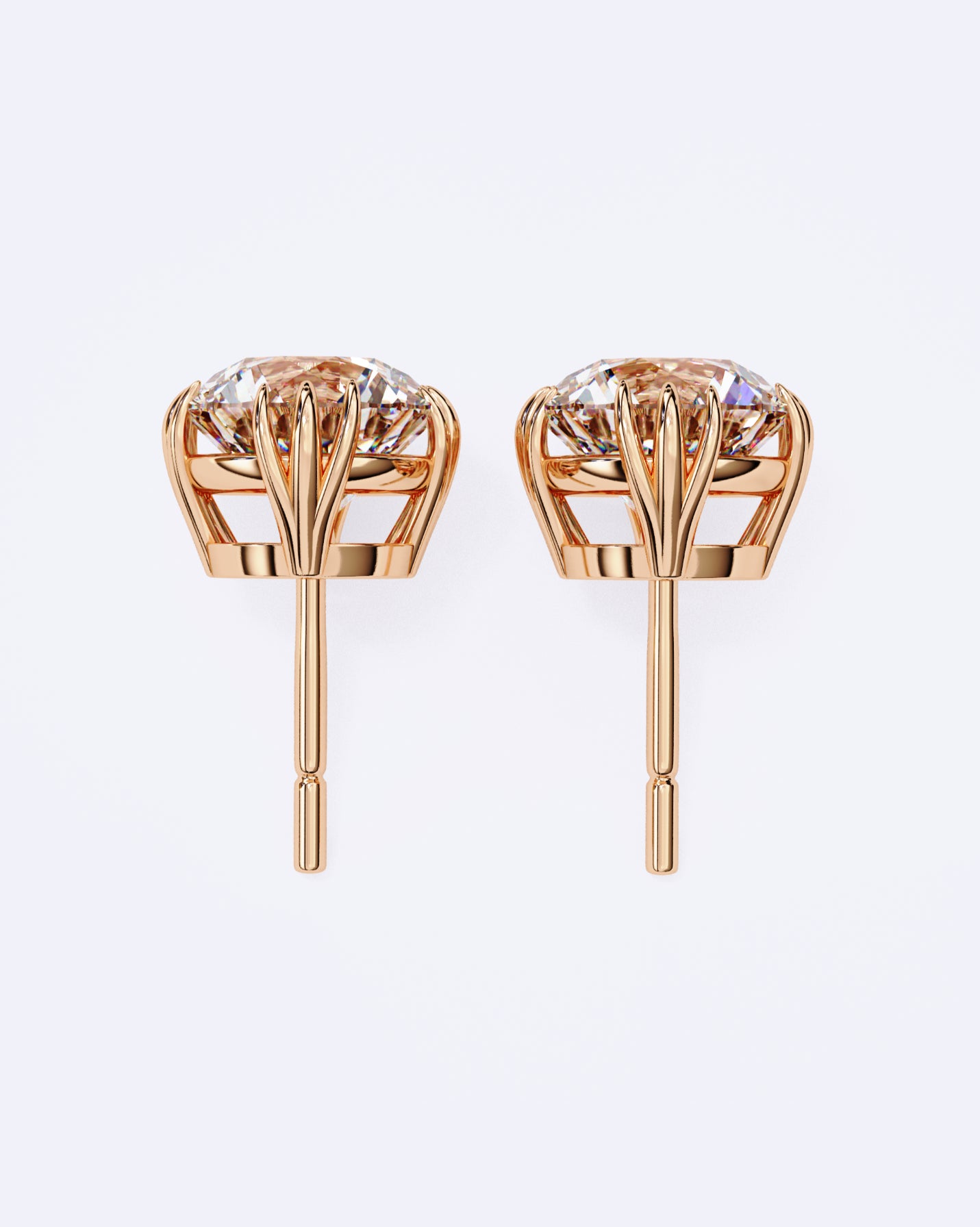 Artisan-Set Solitaire Stud