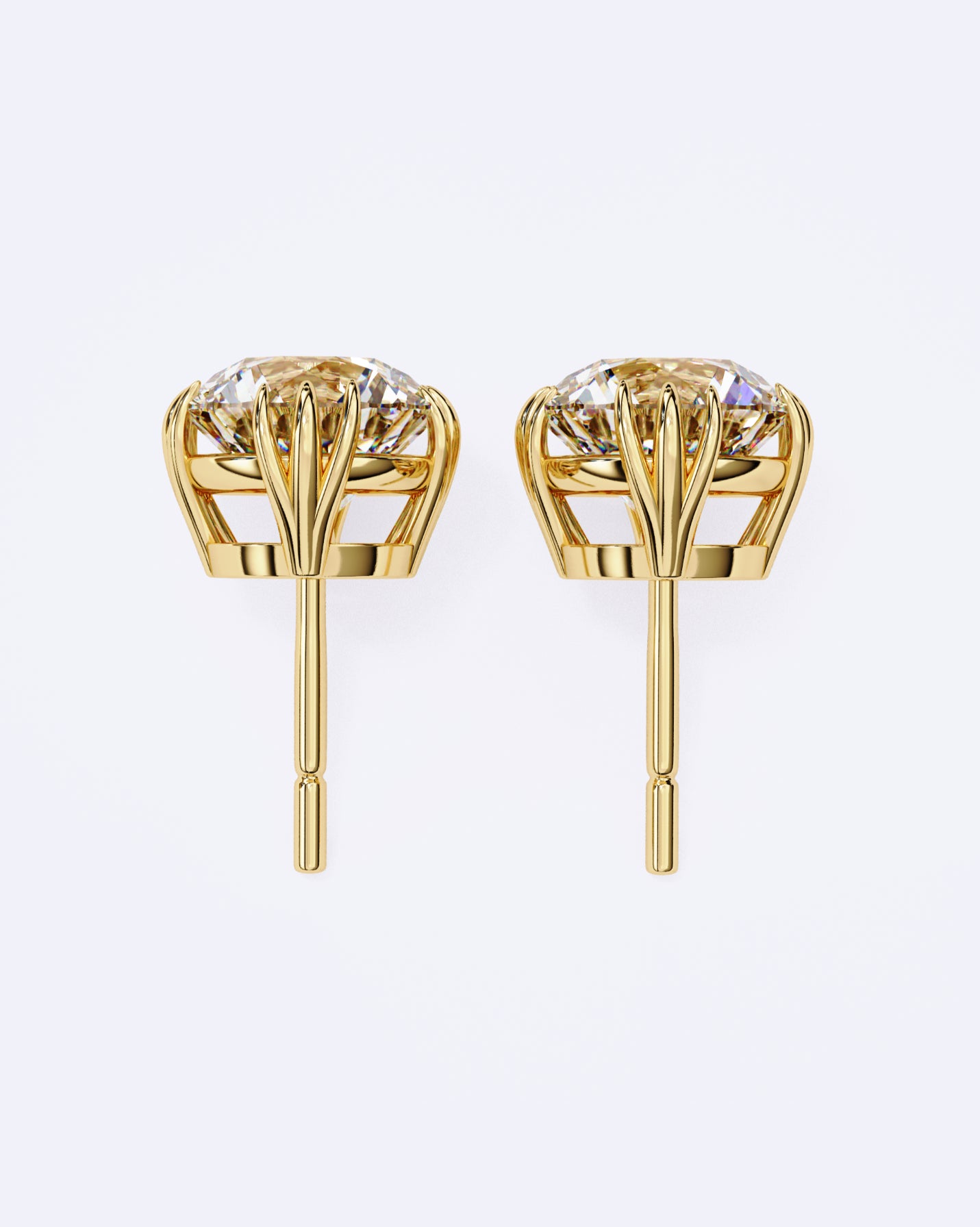Artisan-Set Solitaire Stud