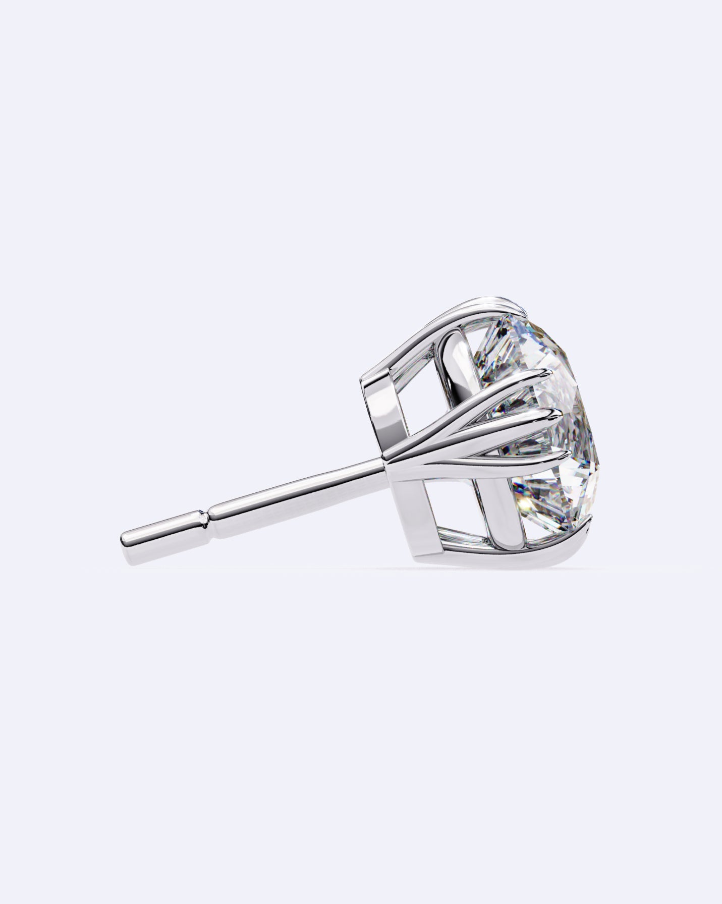 Artisan-Set Solitaire Stud