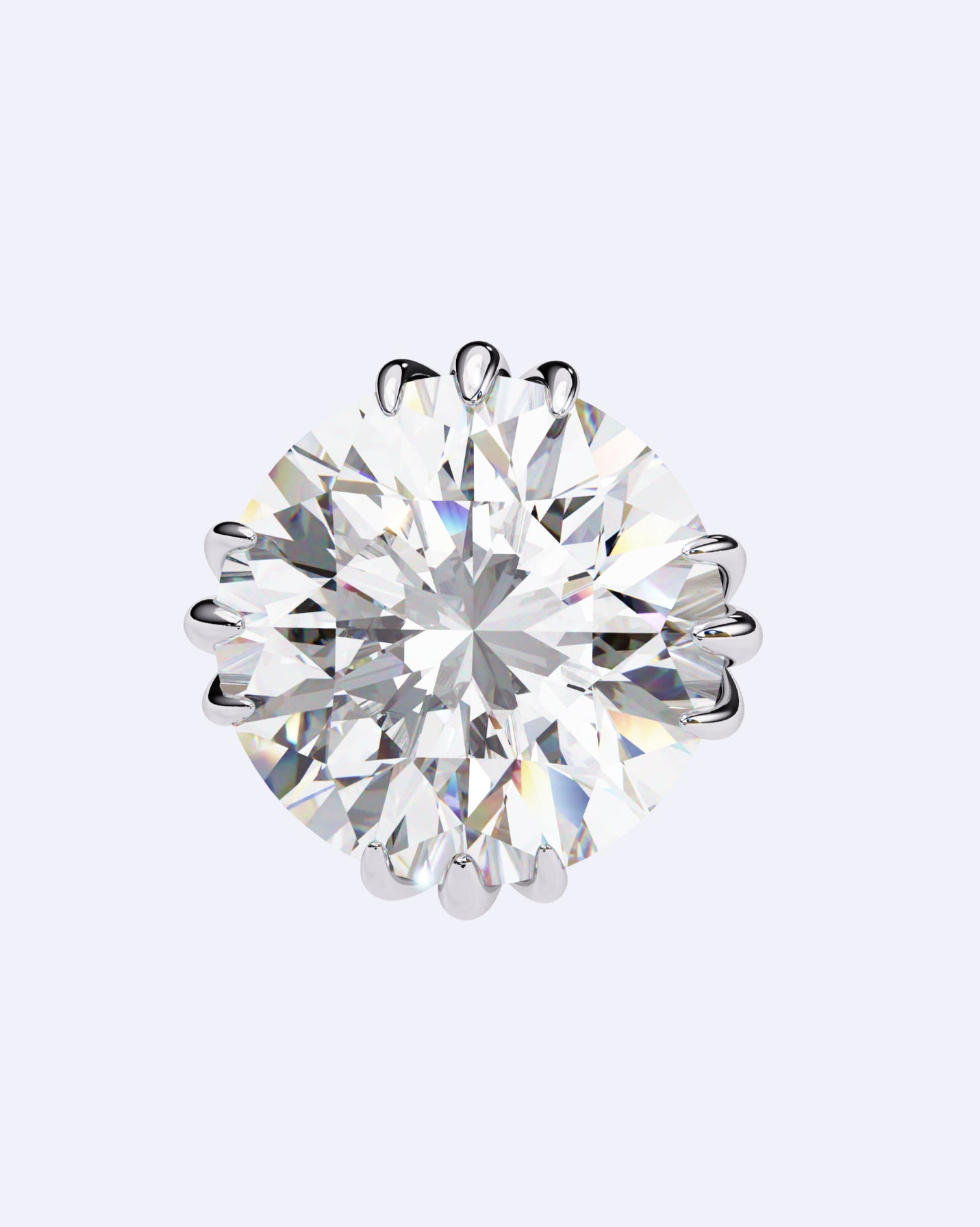 Artisan-Set Solitaire Stud