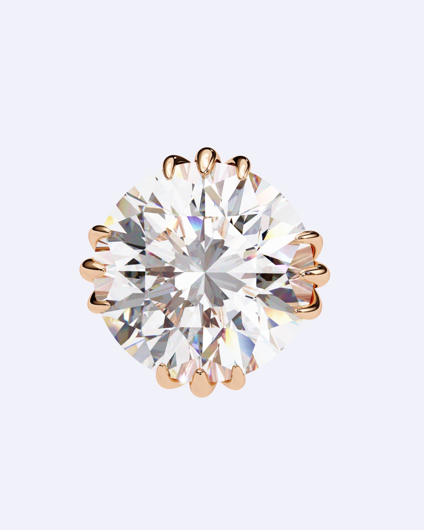 Artisan-Set Solitaire Stud