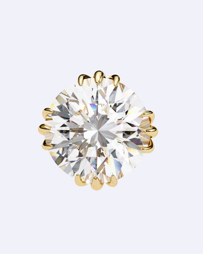 Artisan-Set Solitaire Stud