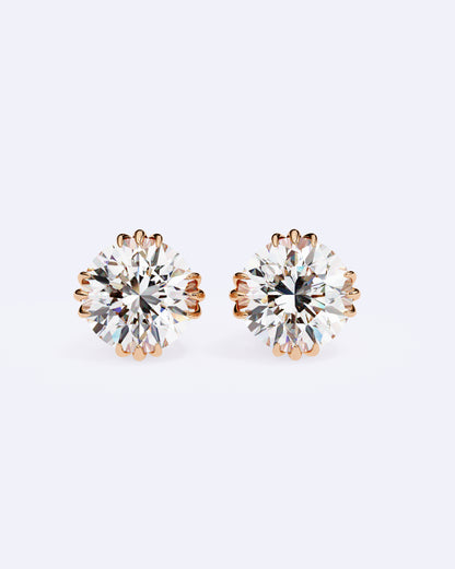 Artisan-Set Solitaire Stud