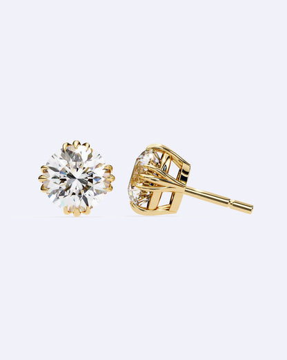 Artisan-Set Solitaire Stud