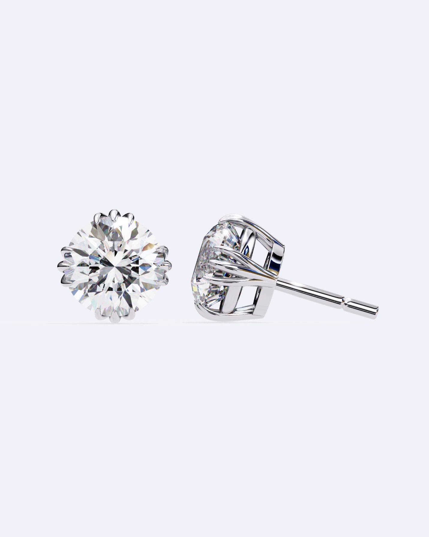 Artisan-Set Solitaire Stud