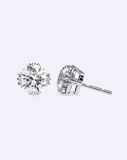 Artisan-Set Solitaire Stud