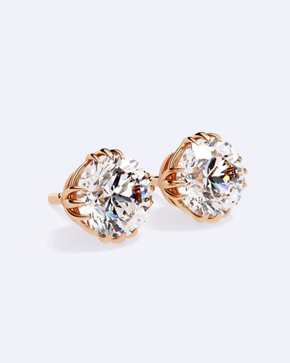 Artisan-Set Solitaire Stud