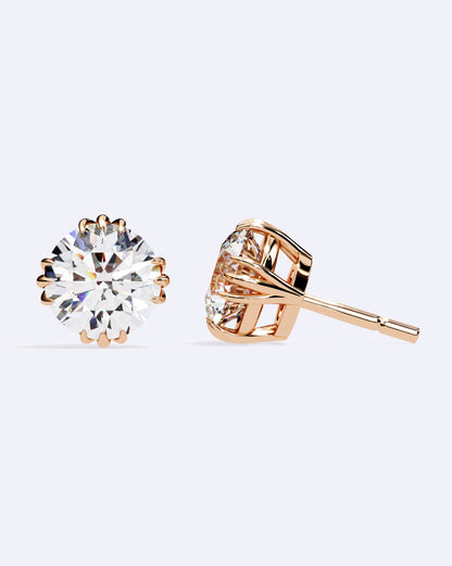 Artisan-Set Solitaire Stud