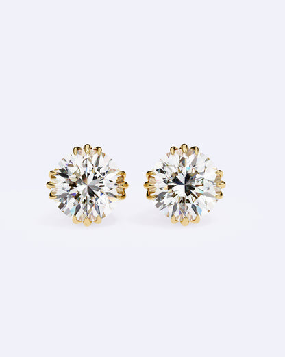 Artisan-Set Solitaire Stud