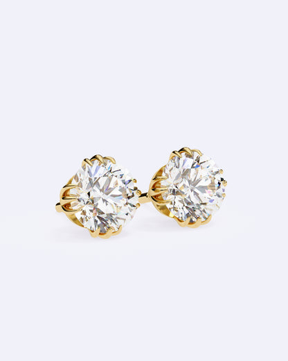 Artisan-Set Solitaire Stud