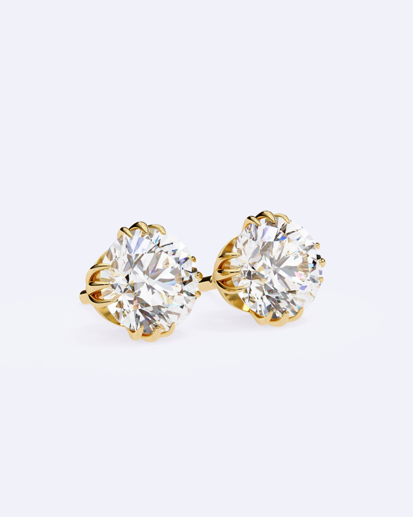 Artisan-Set Solitaire Stud