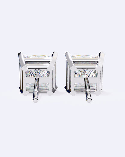 Classic Princess-Cut Stud