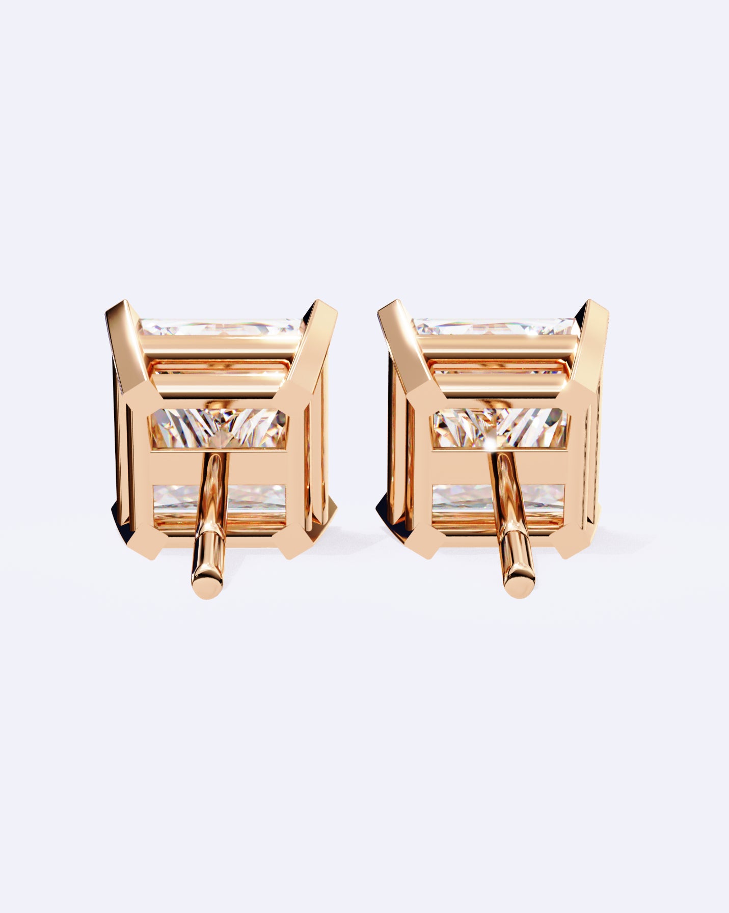 Classic Princess-Cut Stud