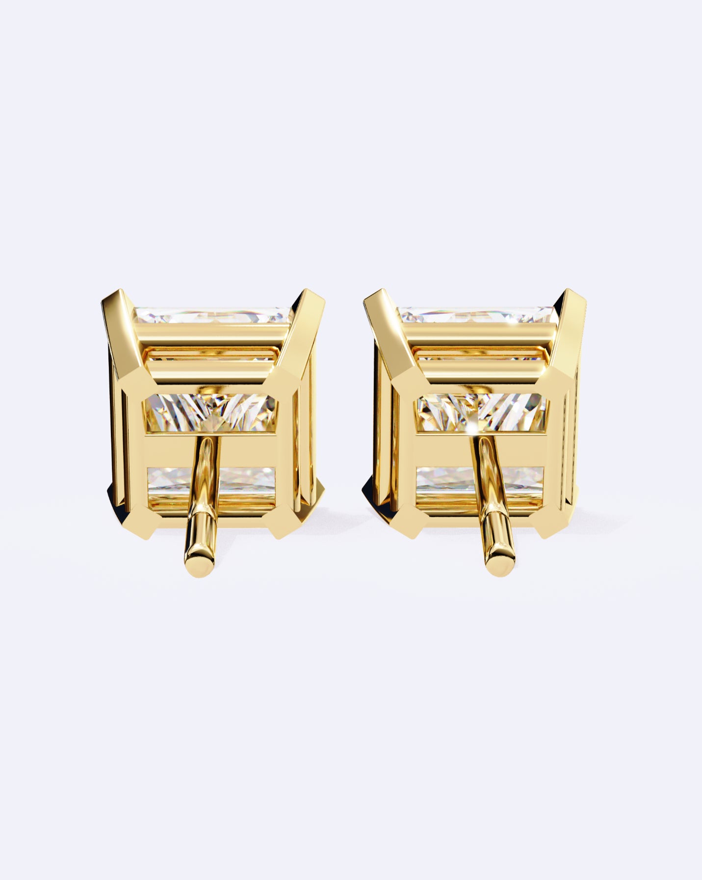 Classic Princess-Cut Stud