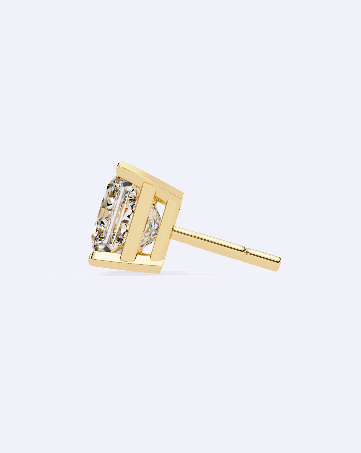 Classic Princess-Cut Stud