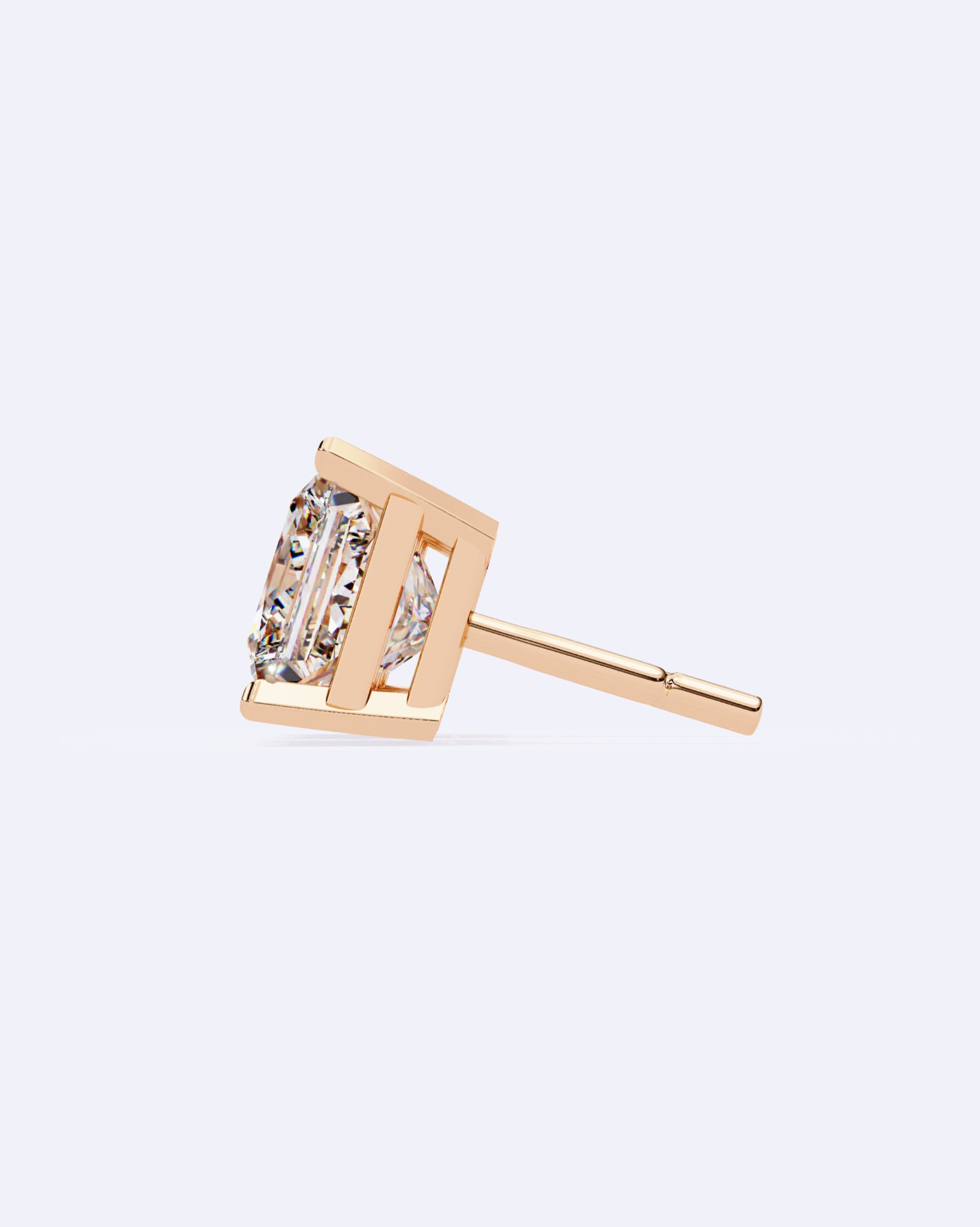 Classic Princess-Cut Stud