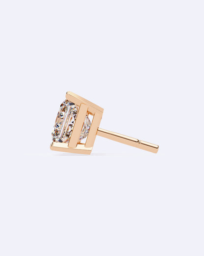 Classic Princess-Cut Stud