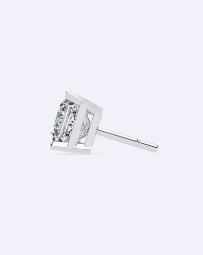 Classic Princess-Cut Stud