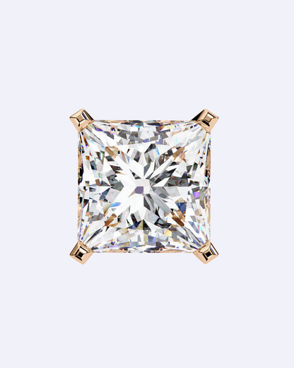 Classic Princess-Cut Stud