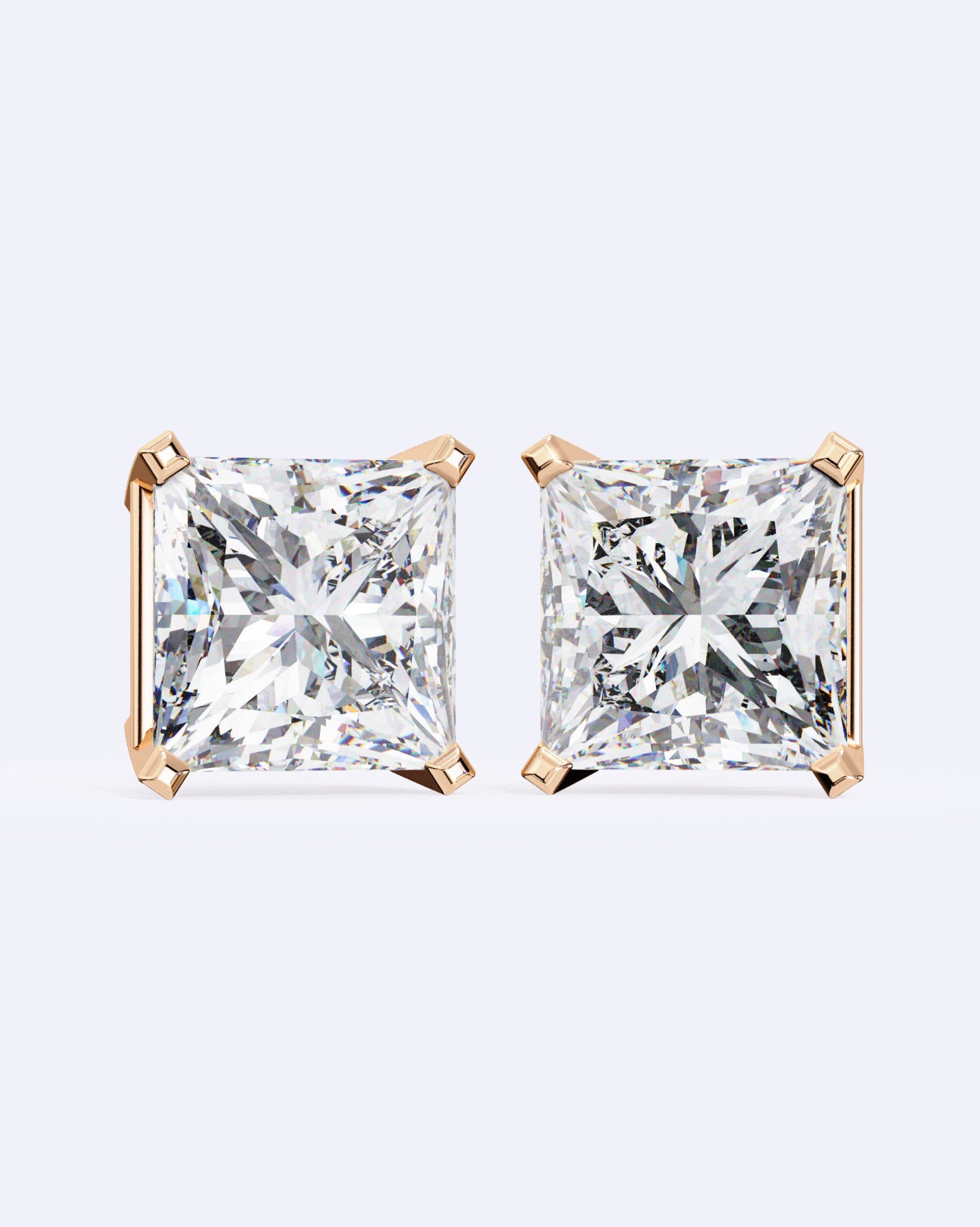 Classic Princess-Cut Stud