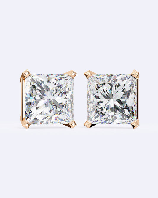 Classic Princess-Cut Stud