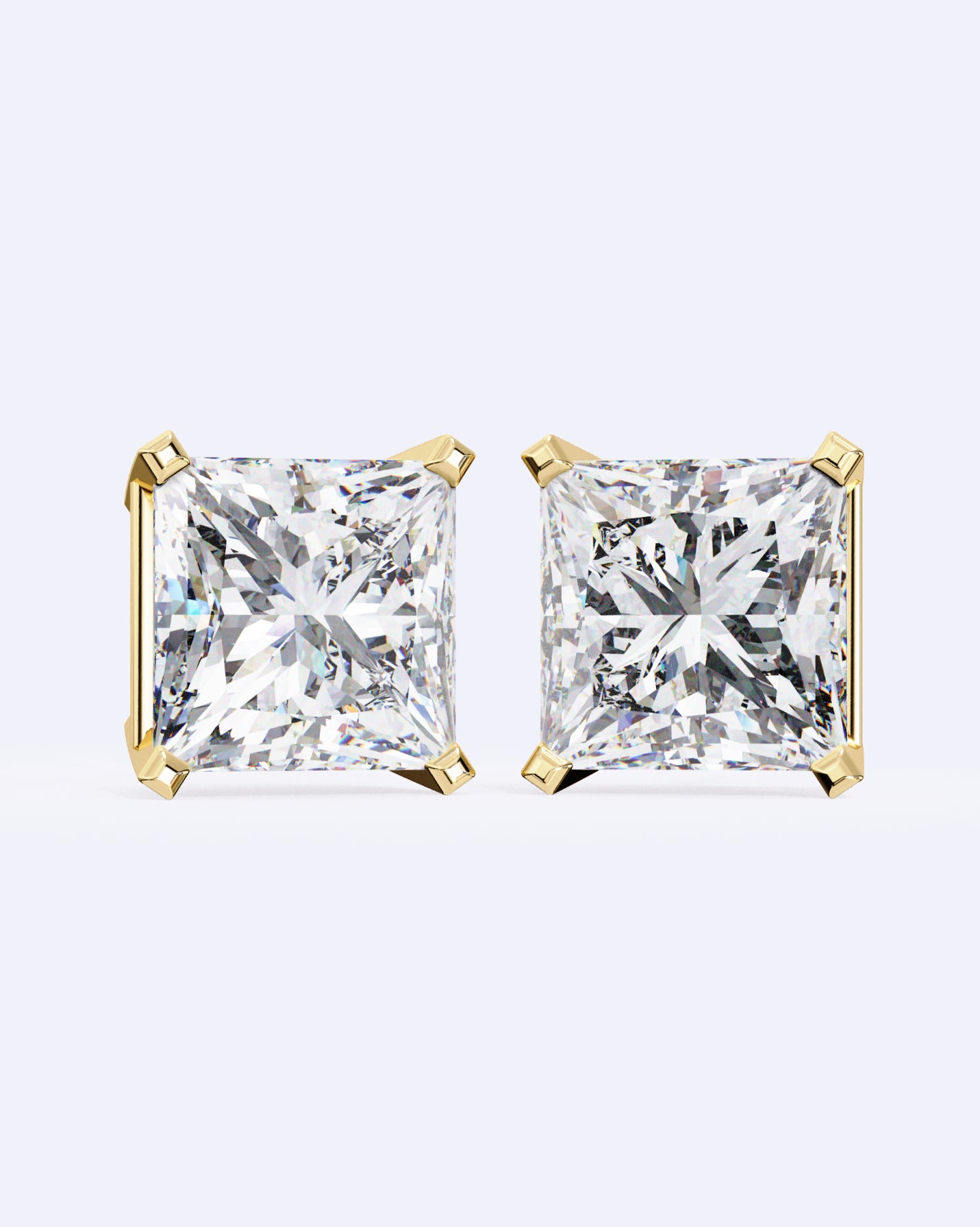 Classic Princess-Cut Stud