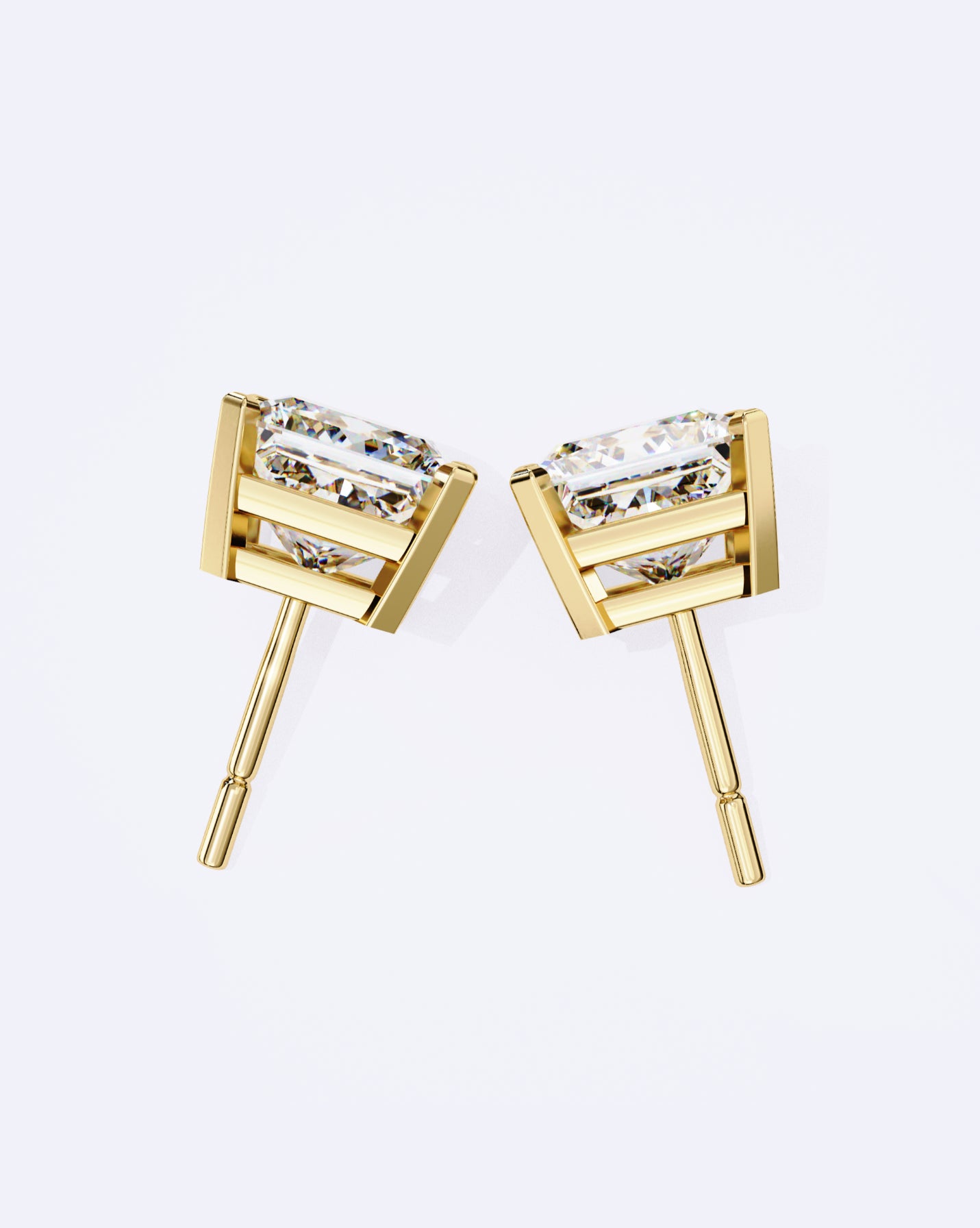Classic Princess-Cut Stud