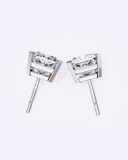 Classic Princess-Cut Stud