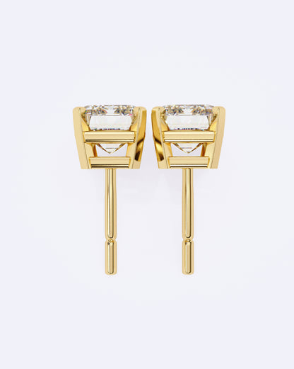 Sleek Baguette Solitaire Stud