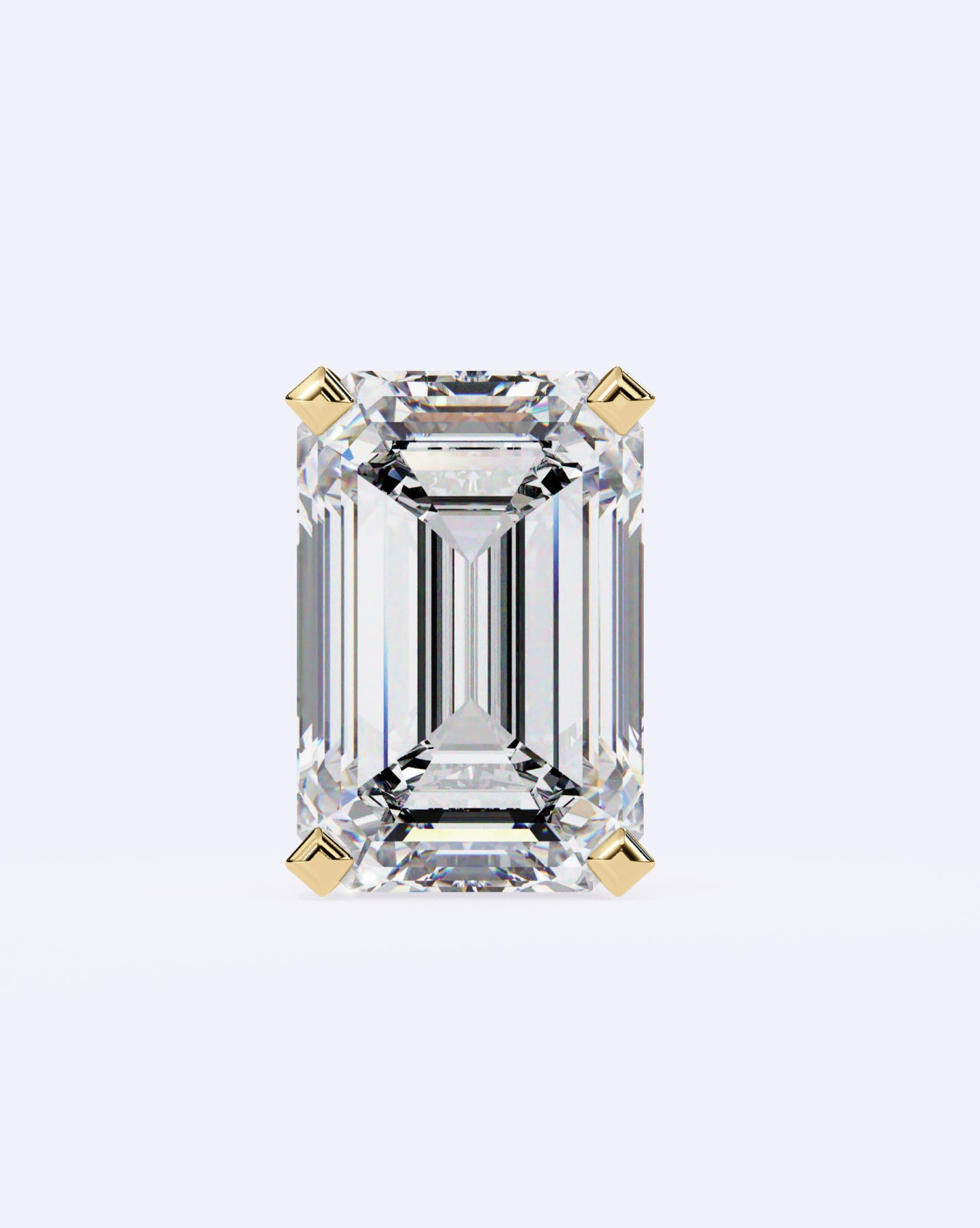 Sleek Baguette Solitaire Stud