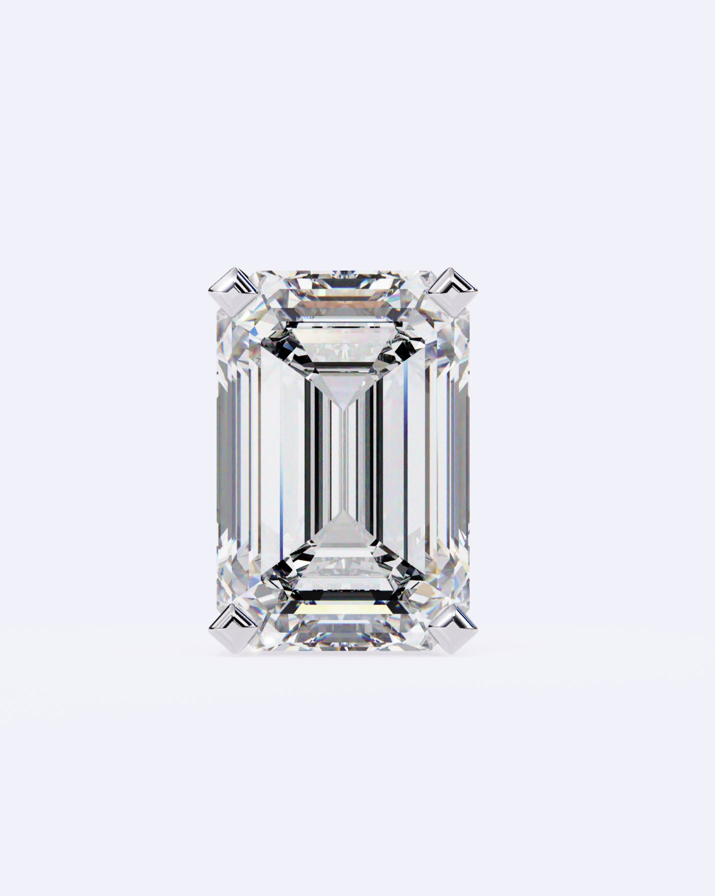 Sleek Baguette Solitaire Stud