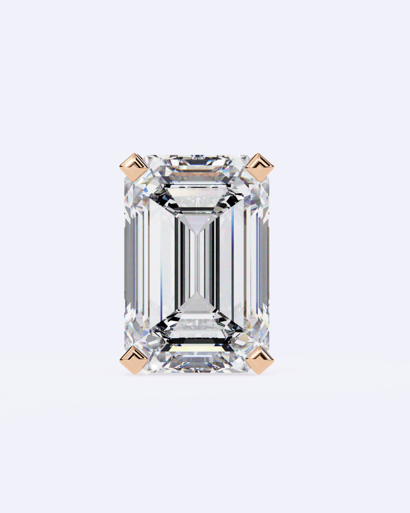 Sleek Baguette Solitaire Stud