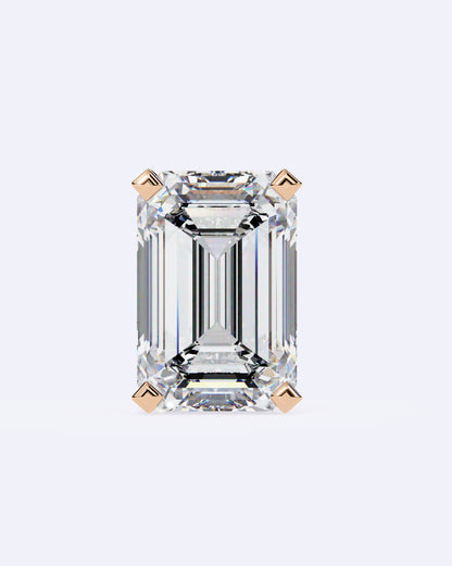 Sleek Baguette Solitaire Stud