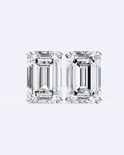 Sleek Baguette Solitaire Stud