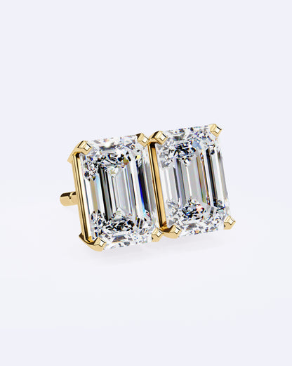 Sleek Baguette Solitaire Stud