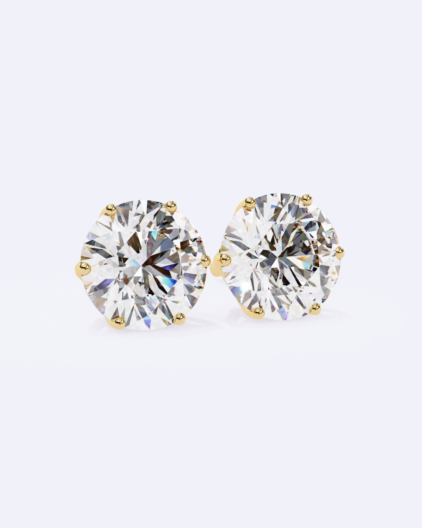 Elegant Solitaire Ear Studs