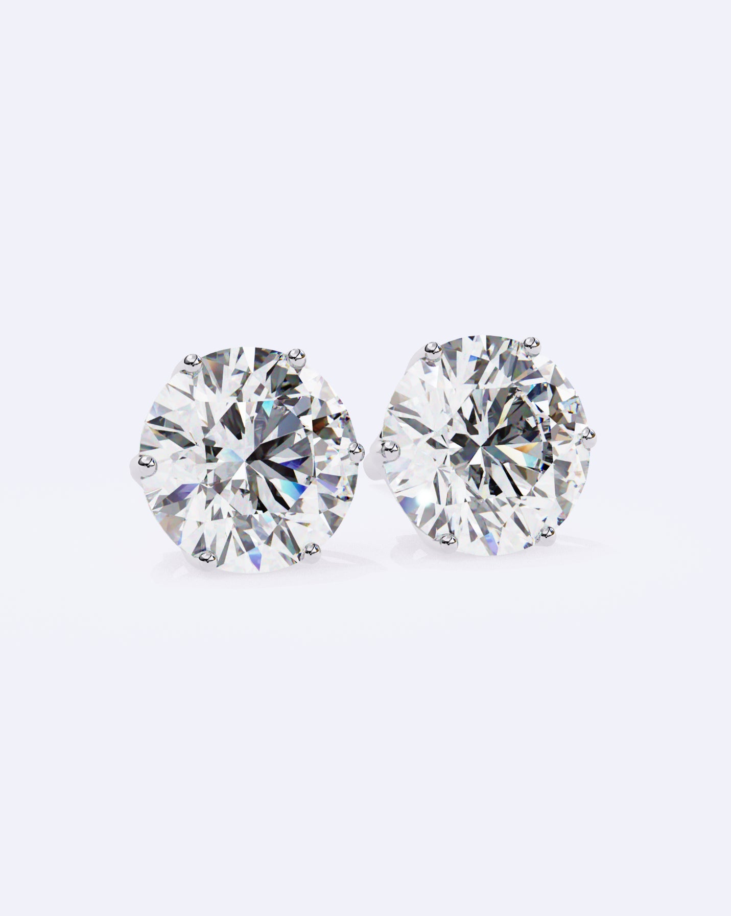 Elegant Solitaire Ear Studs
