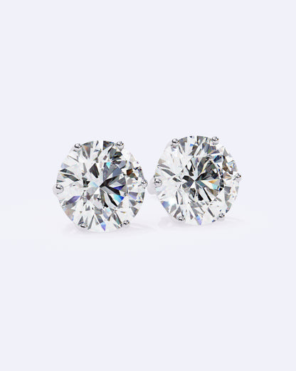 Elegant Solitaire Ear Studs