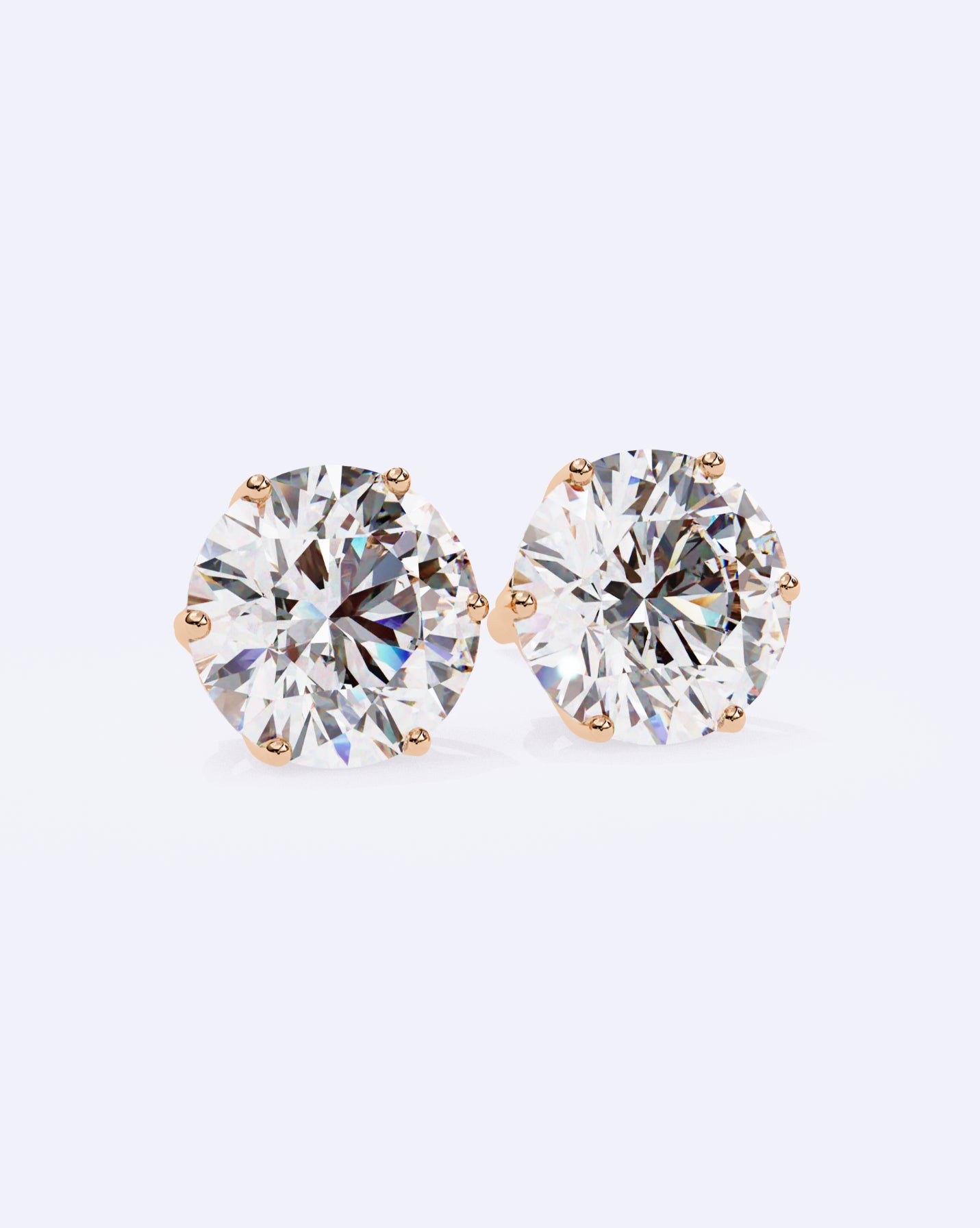 Elegant Solitaire Ear Studs