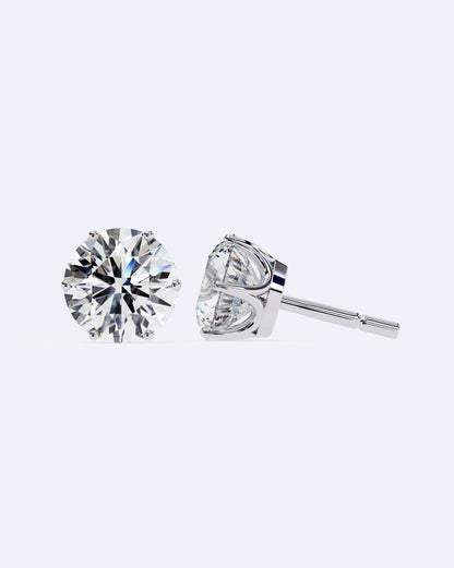 Elegant Solitaire Ear Studs