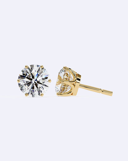 Elegant Solitaire Ear Studs