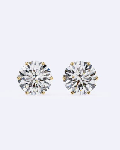 Elegant Solitaire Ear Studs
