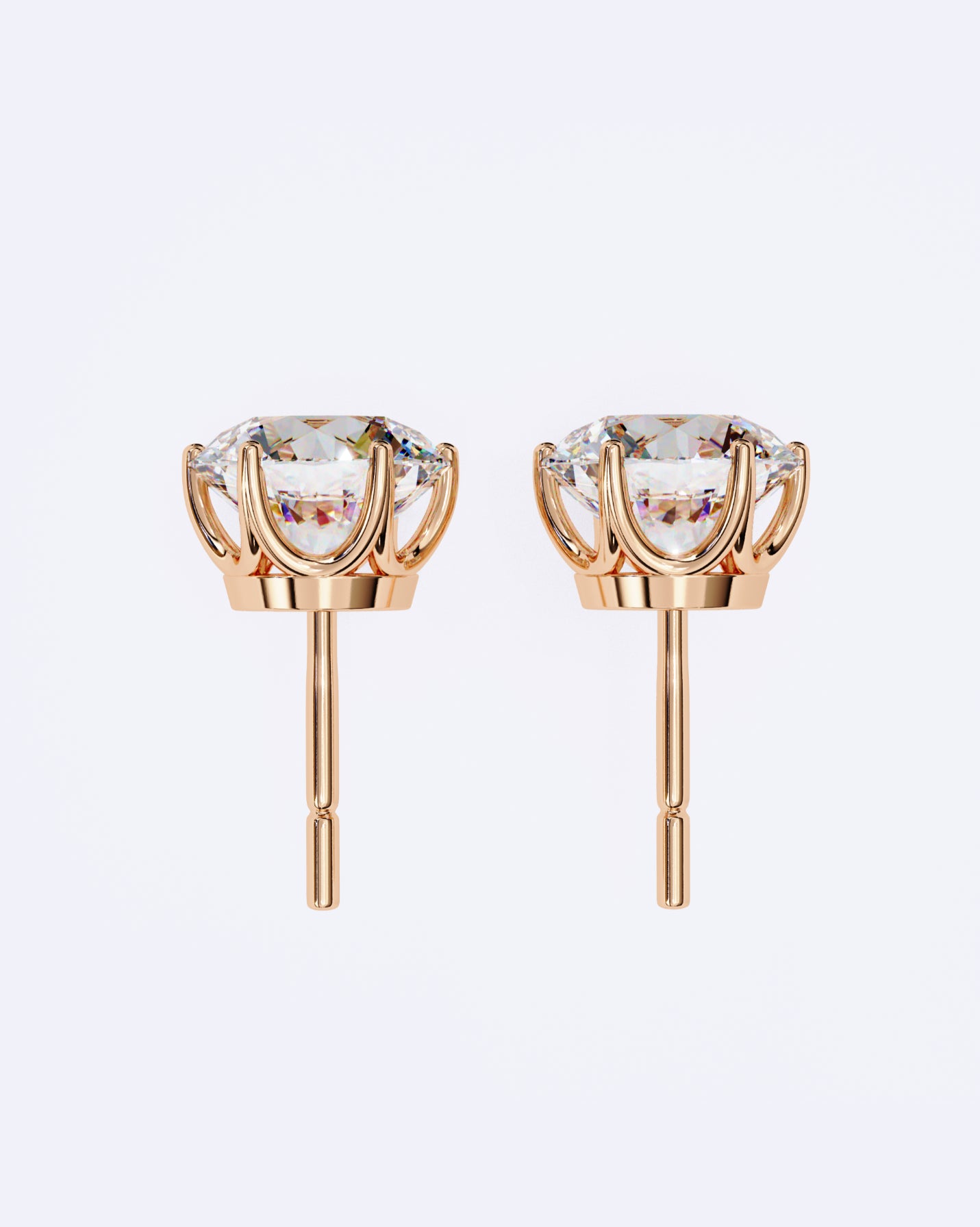 Elegant Solitaire Ear Studs