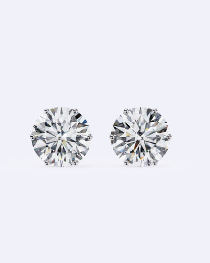 Elegant Solitaire Ear Studs