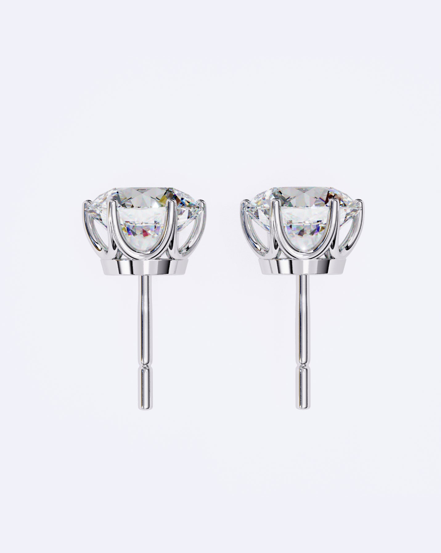 Elegant Solitaire Ear Studs